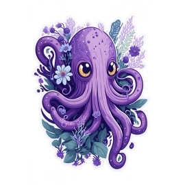 Octopus | SABEZY ESSENTIALS Cotton Regular Men's T-Shirt | Black