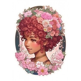 Pink Young Lady | SABEZY ESSENTIALS Cotton Regular Women's T-Shirt | White