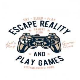 Escape Reality And Play Games | SABEZY ESSENTIALS Cotton Regular Women's T-Shirt | White