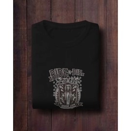 Ride Die | SABEZY ESSENTIALS Cotton Regular Women's T-Shirt | Black