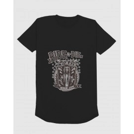 Ride Die | SABEZY ESSENTIALS Cotton Regular Women's T-Shirt | Black