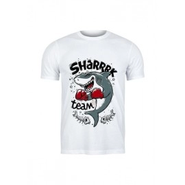 Sharrrk Team | SABEZY ESSENTIALS Cotton Regular Women's T-Shirt | White