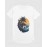 Sunset Shine | SABEZY ESSENTIALS Cotton Regular Men's T-Shirt | White