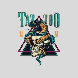 Tattoo | Stylish Partywear Mens Black T-shirt