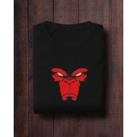 Monkey King | SABEZY ESSENTIALS Cotton Regular Women's T-Shirt | Black