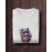 Cat Wearing Sunglasses | SABEZY ESSENTIALS Cotton Regular Women's T-Shirt | White