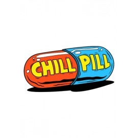 Chill Pill | SABEZY ESSENTIALS Cotton Regular Men's T-Shirt | Black