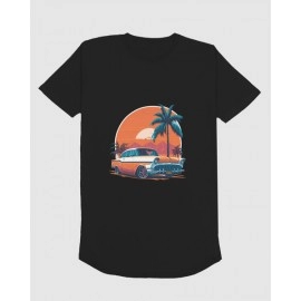 Classic Vintage Car | SABEZY ESSENTIALS Cotton Regular Women's T-Shirt | Black