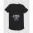 Colourful Elephant | SABEZY ESSENTIALS Cotton Regular Women's T-Shirt | Black