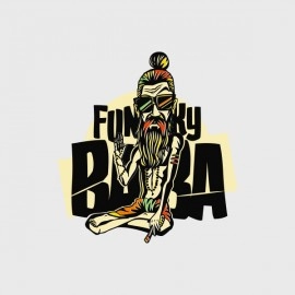 Funky Baba | Regular Fit 100% Cotton Casual White T-Shirt