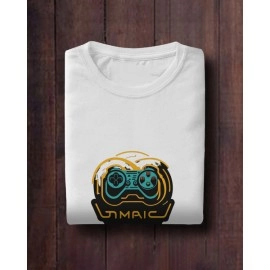 Game Day | SABEZY ESSENTIALS Cotton Regular Men's T-Shirt | White