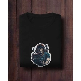 Game Wolf, GameZ and Gokuu | SABEZY ESSENTIALS Cotton Regular Women's T-Shirt | Black | White (Pack Of 3)