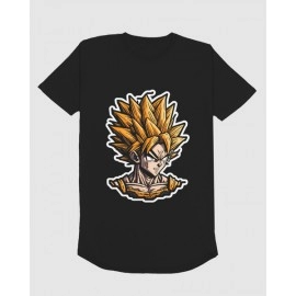 Goku | SABEZY ESSENTIALS Cotton Regular Men's T-Shirt | Black