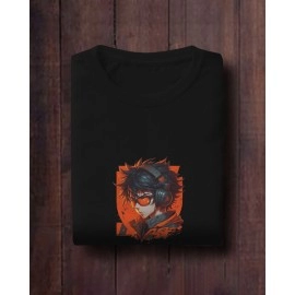 Gokuu | SABEZY ESSENTIALS Cotton Regular Men's T-Shirt | Black