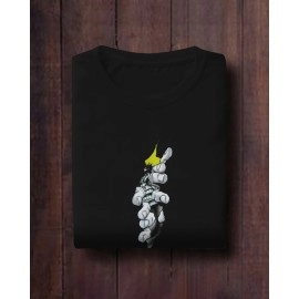 Hulk Graphic Printed | SABEZY ESSENTIALS Cotton Regular Men's T-Shirt | Black