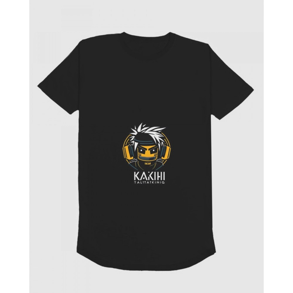 Kakashi Design | SABEZY ESSENTIALS Cotton Regular Women's T-Shirt | Black