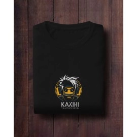 Kakashi Design | SABEZY ESSENTIALS Cotton Regular Women's T-Shirt | Black