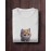 Mini Cat | SABEZY ESSENTIALS Cotton Regular Women's T-Shirt | White