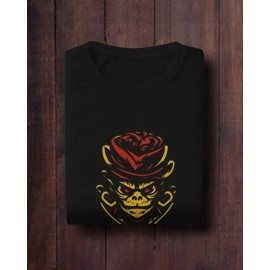 Monkey Magic | SABEZY ESSENTIALS Cotton Regular Men's T-Shirt | Black