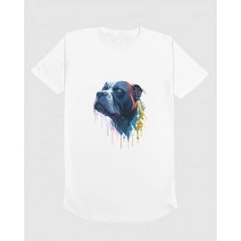 Pit Bull | SABEZY ESSENTIALS Cotton Regular Women's T-Shirt | White