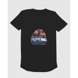 Porsche Car | SABEZY ESSENTIALS Cotton Regular Men's T-Shirt | Black