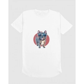 Pug | SABEZY ESSENTIALS Cotton Regular Men's T-Shirt | White