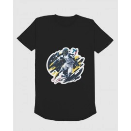 Rugby Bunny | SABEZY ESSENTIALS Cotton Regular Men's T-Shirt | Black