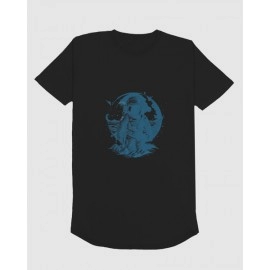 Spaceman In Space | SABEZY ESSENTIALS Cotton Regular Women's T-Shirt | Black