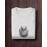 Tiny Owl | SABEZY ESSENTIALS Cotton Regular Men's T-Shirt | White