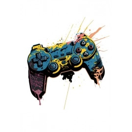 Video Game Controller | SABEZY ESSENTIALS Cotton Regular Men's T-Shirt | White