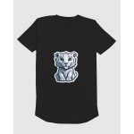 White Tiger | SABEZY ESSENTIALS Cotton Regular Women's T-Shirt | Black