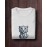 White Tiger | SABEZY ESSENTIALS Cotton Regular Men's T-Shirt | White