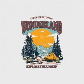 Wonderland | SABEZY ESSENTIALS Cotton Regular Men's T-Shirt | Black