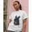 Baby Bunny | SABEZY ESSENTIALS Cotton Regular Women's T-Shirt | White