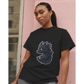 Black Dragon | SABEZY ESSENTIALS Cotton Regular Women's T-Shirt | Black
