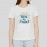 Time To Travel | Cotton Half Sleeves Womens White Tshirt