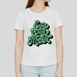 Enjoy Every Moment | SABEZY ESSENTIALS Cotton Regular Women's T-Shirt | White