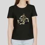 Funky Baba | Essentials Short Sleeve Round Neck Black T-shirt For Women