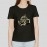 Funky Baba | Essentials Short Sleeve Round Neck Black T-shirt For Women