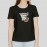 Travel With No Regret | Womens Free Size Black T-shirt