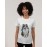 Furry Bolt | SABEZY ESSENTIALS Cotton Regular Women's T-Shirt | White