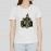 Funky Baba | Half Sleeves Womens White T shirt