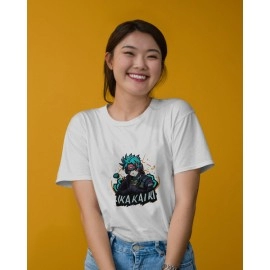 Kakashi Hatake | SABEZY ESSENTIALS Cotton Regular Women's T-Shirt | White