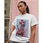 Liberty | SABEZY ESSENTIALS Cotton Regular Women's T-Shirt | White