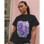 Octopus | SABEZY ESSENTIALS Cotton Regular Women's T-Shirt | Black