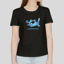 Travel | Office Black T-shirt For Women