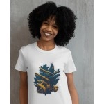 Plane Zone | SABEZY ESSENTIALS Cotton Regular Women's T-Shirt | White