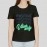 Positive Vibes | SABEZY ESSENTIALS Cotton Regular Women's T-Shirt | Black