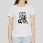 Only Adventure | Pretty Partywear White Women T-Shirt