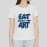 Eat More Art | Regular Cotton Women White T-shirt